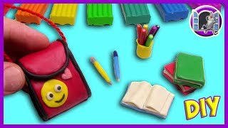 SCHOOL SUPPLIES FOR DOLLS FROM CLAY BACK TO SCHOOL
