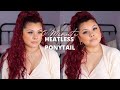 5 MINUTE HEATLESS PONYTAIL I INH HAIR REVIEW + DEMO