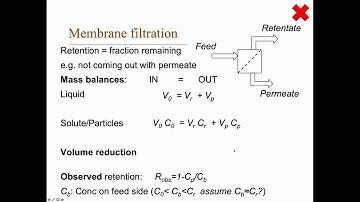Intro to membrane filtration (DRAFT video)