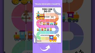 Printable Reward Chart for Kids! #preschool #train #toddlers #kidslearning