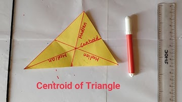 Centroid of Triangle || Centre of gravity of Triangle (High School)