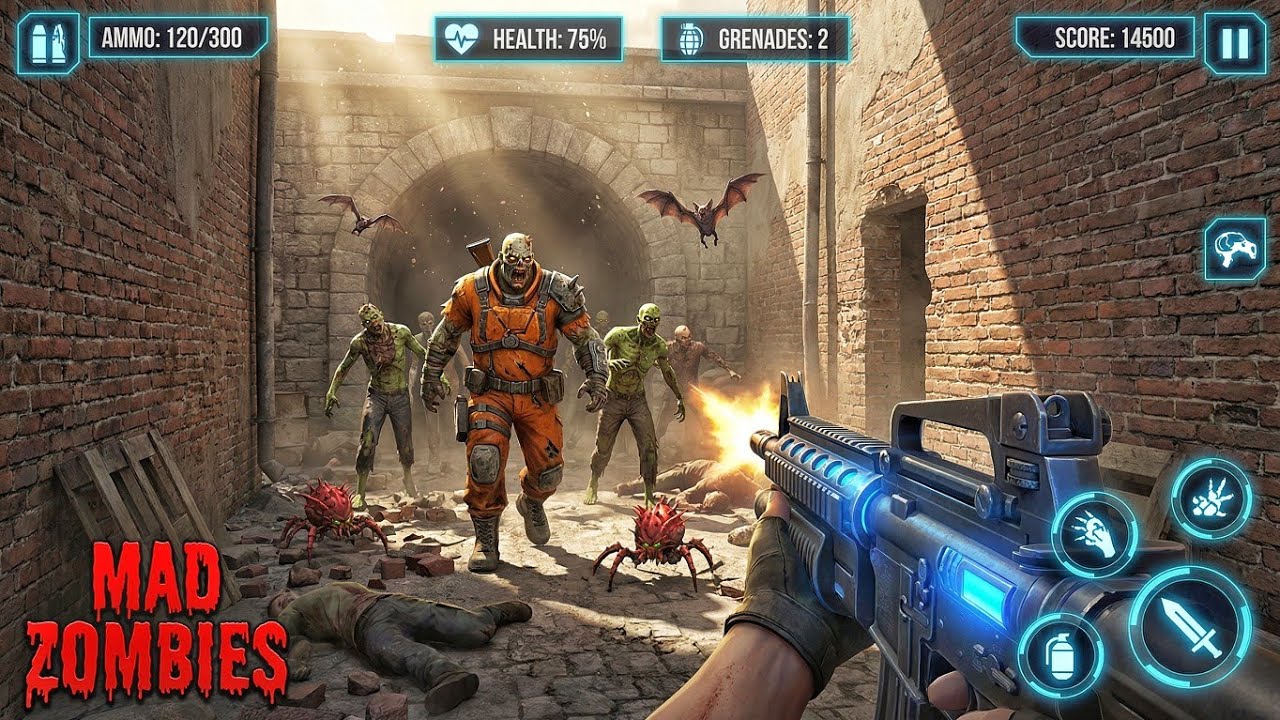 FPS Strike Ops Modern Arena Gameplay video | Zombie Survival Game | Shooting games 