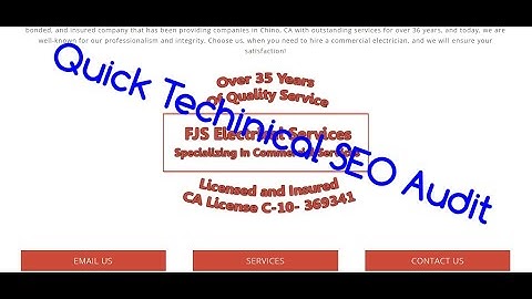 Technical SEO audit check in 10 minutes