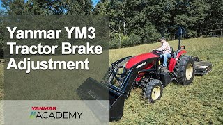 YANMAR YM3 Brake Adjustment