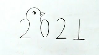 love birds drawing easy | numbers drawing | love birds drawing | pencil drawing easy | birds drawing