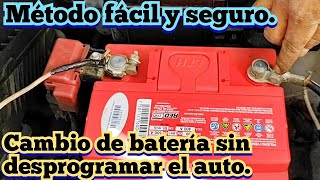 Evitar desprogramar el automóvil al cambiar la batería, METODO FACIL Y SEGURO. Como hacerlo.