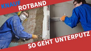 🧱 Wand verputzen mit Knauf Rotband: 5 Schritte Anleitung zum Auftragen als Unterputz