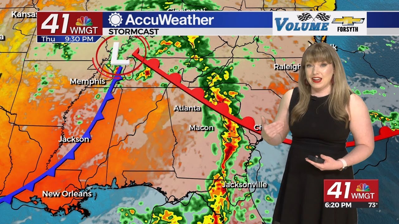 Rain and storms return Thursday afternoon, some could be severe - YouTube