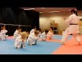 Amazing Young kids training spinning kick - How funny is that!