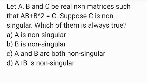 Non-Singularity of matrices| #singularmatrix | #nonsingularmatrix| #mathshorts