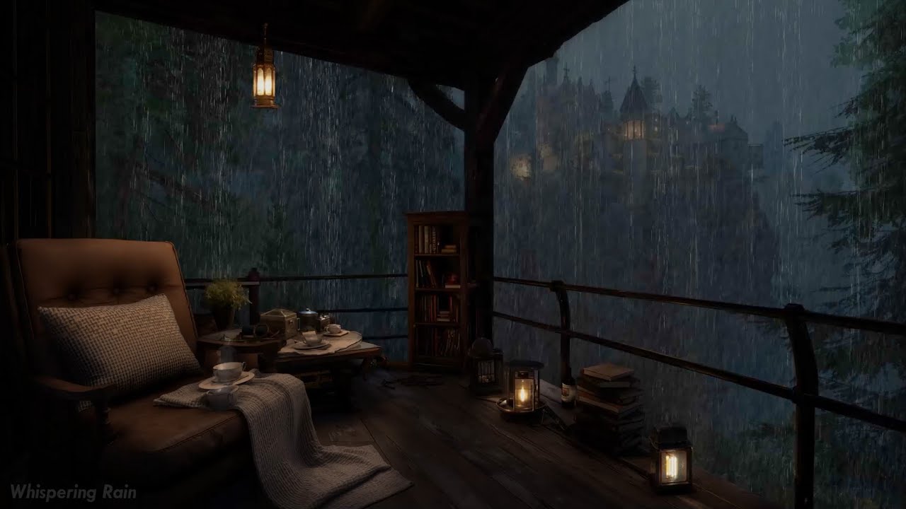 Relaxing Rain & Distant Thunder 🌧️ Soothing Background Sounds for Deep Sleep & Night Comfort