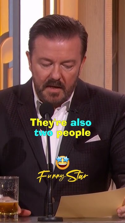 Ricky Gervais ROASTS Donald Trump presenters Golden Globes - YouTube
