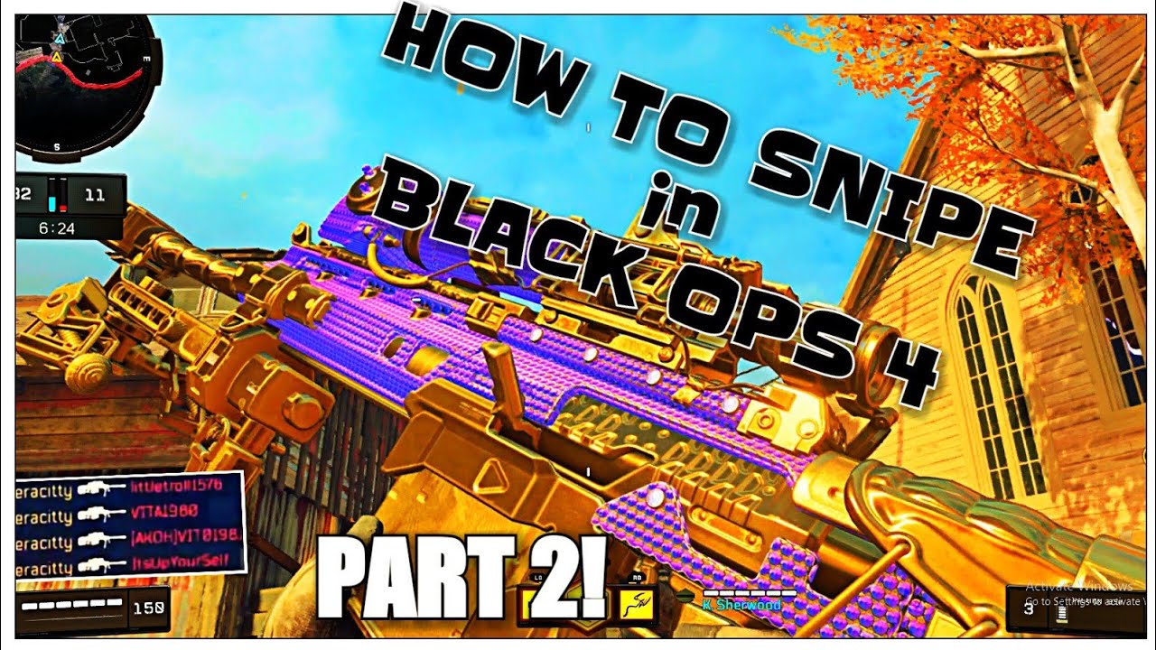 How to QUICKSCOPE CORRECTLY in COD BO4 REDRC YouTube