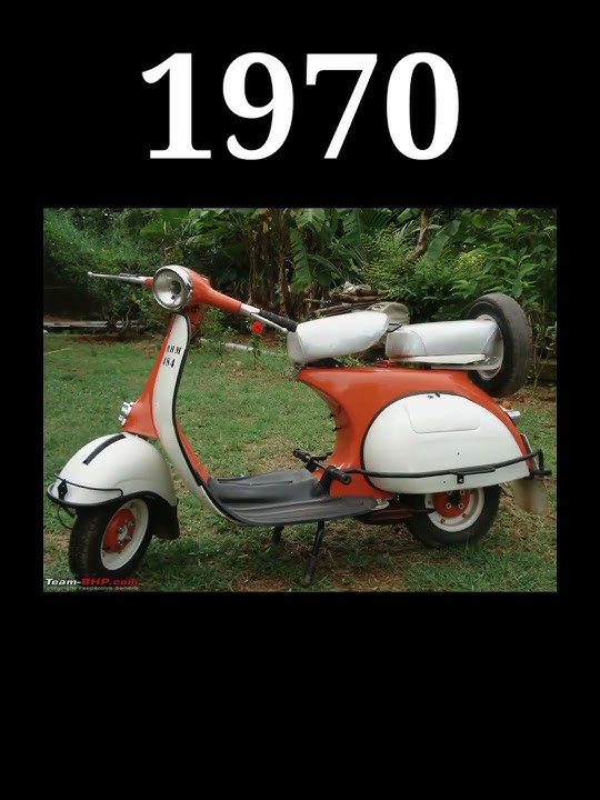 (1945~2023) Vespa scooter #evolution #collection #short