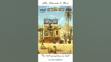 Metal Slug 2 Mission 1 Part 1 | Full Walkthrough | Game Play | Neo Geo #games #viral #viralvideo