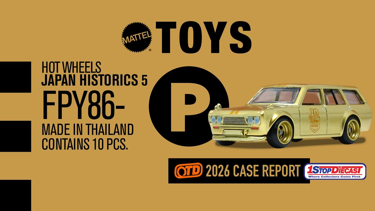 Krazy Dotty style⑥ オリジナル Hot Wheels 2026 Car Culture / Japan Historics 5 “P” CASE REPORT