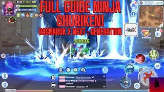 Full Guide Ninja Shuriken/ Tsukuyomi Shuriken Ragnarok X : Next Generation! #Ninjabuild