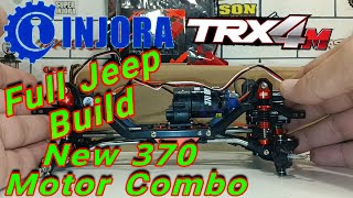 Injora Traxxas Trx4M 370 Motor and Receiver Combo - Assembly Testing review