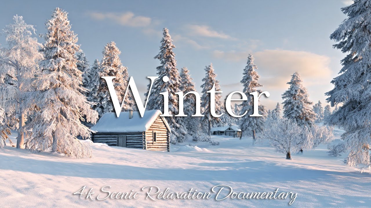 Winter 4K - Scenic Relaxation Documentary with Calming Music