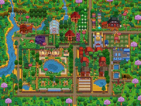My 4-Year Meadowlands Farm Year Timelapse - Stardew Valley (100% Perfection, No Mods, Patch 1.6)
