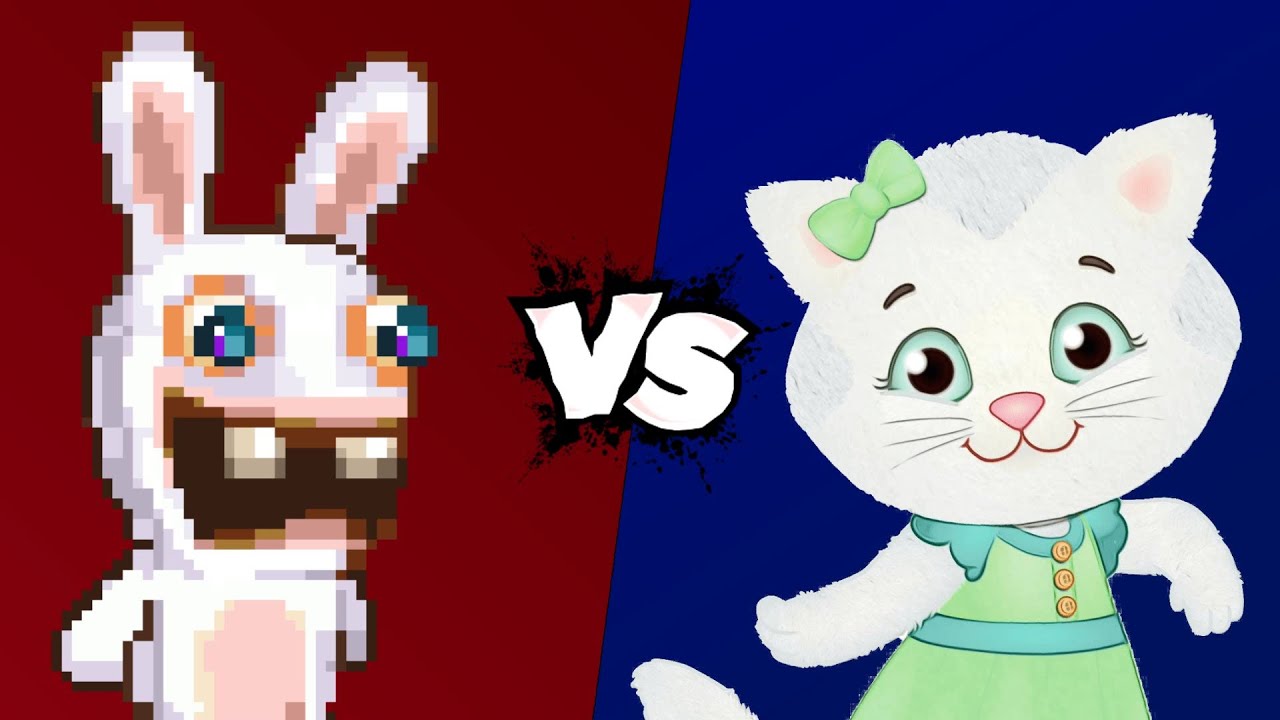 MUGEN Battle - Rabbid vs Katerina Kittycat - YouTube