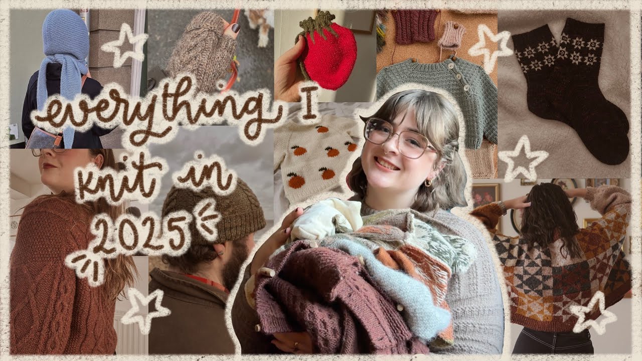 My 2025 Knitting Wrapped! Everything I knit, what I learnt and WIPs I'm carrying into 2026 ✨