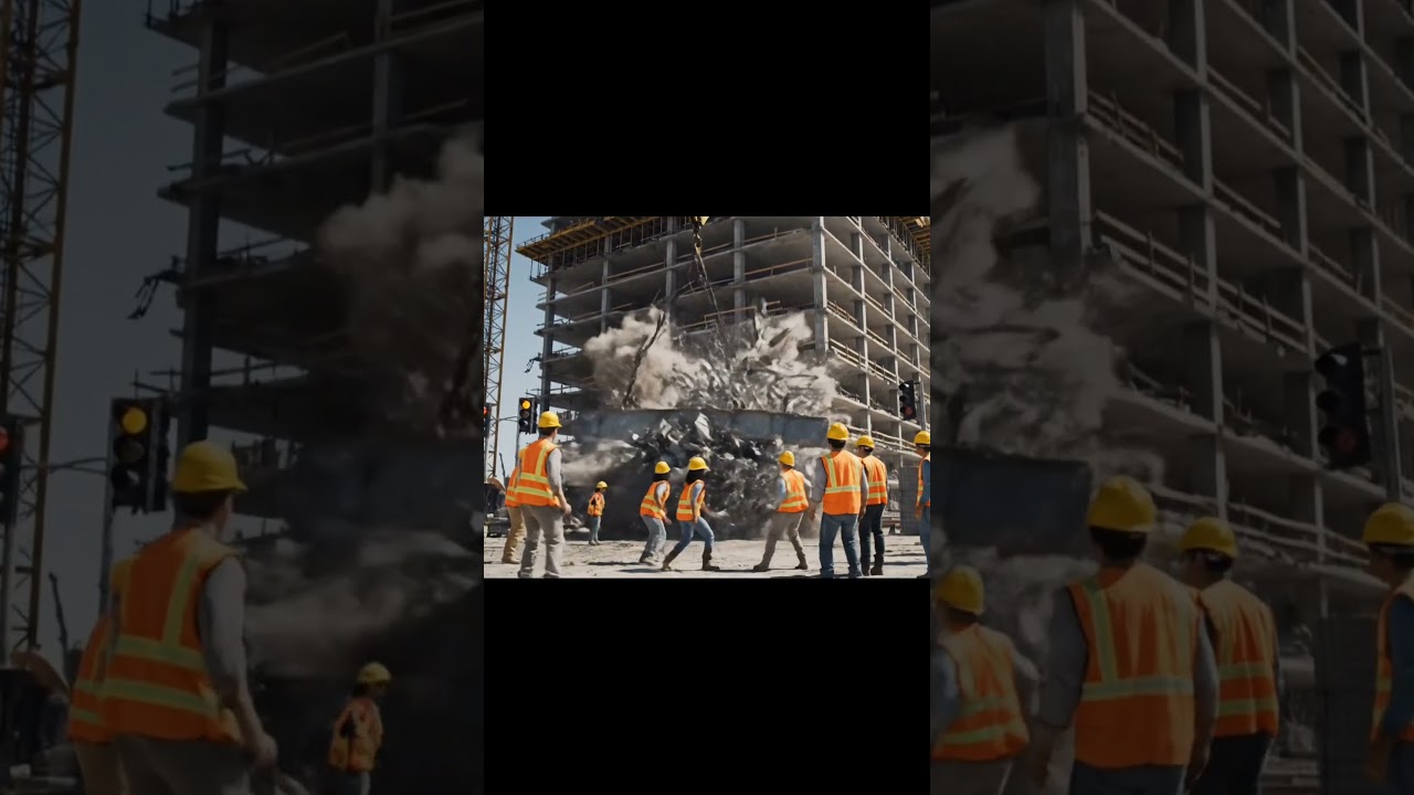 Massive Crane Collapse at Construction Site — Realistic Disaster Moment