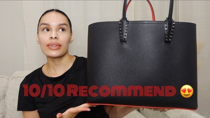 LUXURY DESIGNER UNBOXING: CHRISTIAN LOUBOUTIN CABATA SMALL LOUBINSTHESKY  TOTE 