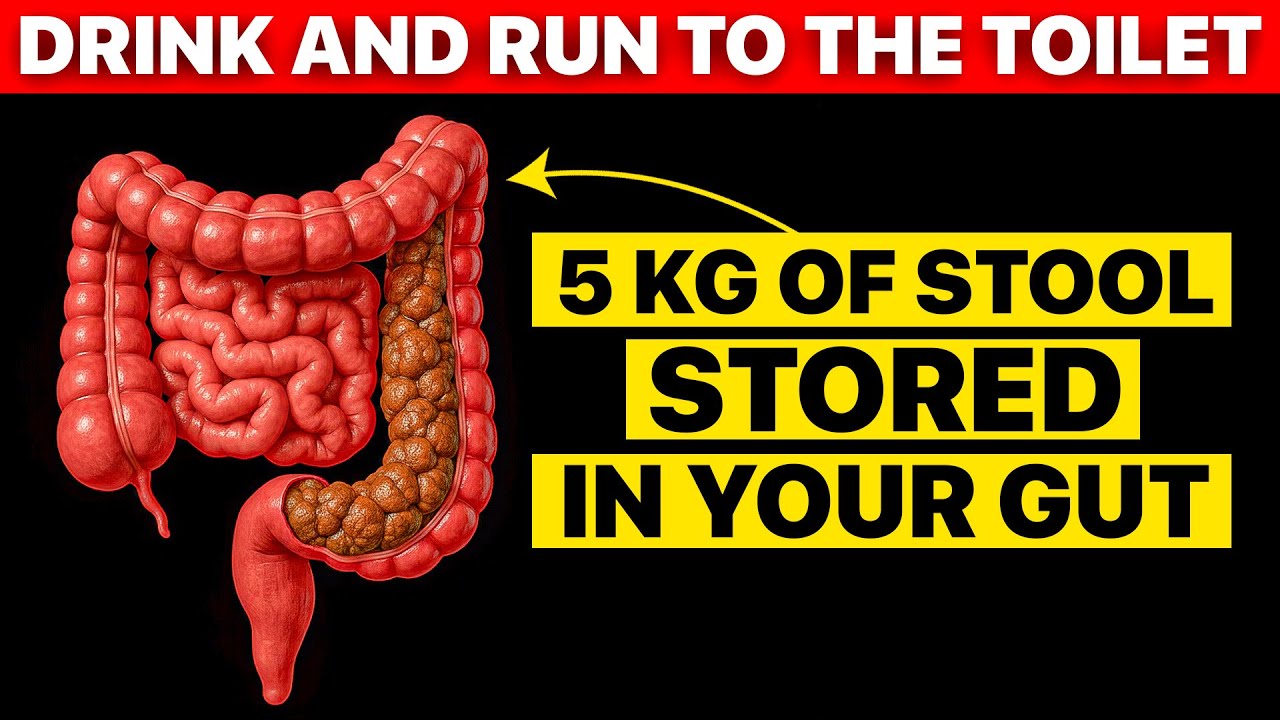 5 KG of STOOL Out in 1 Hour! No More Constipation, No Fatigue! Flat Belly! Senior Health Tips