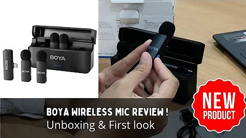 UNBOXING MICROPHONE WIRELESS BOYA BY 4VU 