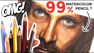 You missed THIS about watercolor pencils ! || Fan art portrait painting