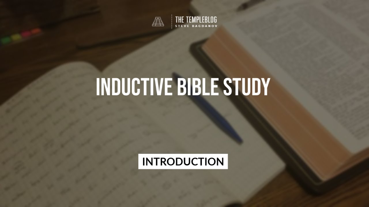 Inductive Bible Study - YouTube