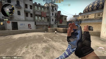 CS:GO-Karambit Bright Water factory new gameplay