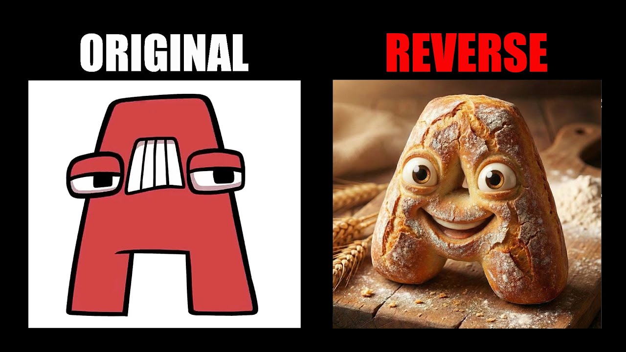Reverse Alphabet Lore But They Are Bread (A-Z...) - All Alphabet Lore Meme Animation | TD Rainbow