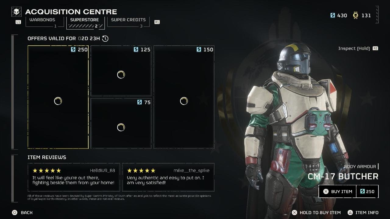 HELLDIVERS 2 Superstore inventory rotation today March 14th 2024 YouTube