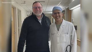 A Sentara cardiologist saved a driver who crashed after a heart attack, crediting his survival to ha