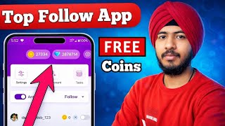 Top follow app new promocode 2026 ❄☃️ How to get unlimited coins in top follow app |  #topfollow screenshot 1