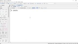 طريقة حل المعادلات التفاضلية باستخدام برنامج المابل Maple 2017 screenshot 2