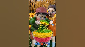 Squid Game AI Korean Snack Popping Candy ASMR #squidgame #squidgame2 #ai #asmr