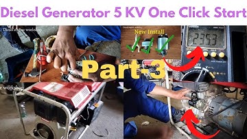 Diesel Generator 5 KV One Click Start Part-3 🔥Generator Ka Self Repair, Test And fit Kaise Kare