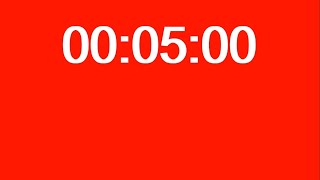 5 MINUTE TIMER / RED BACKGROUND