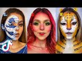 Makeup Inspired By Emojis 🌊🍓🐯 TikTok Emoji Makeup Challenge #2