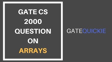 GATE CS 2000 - Previous Year