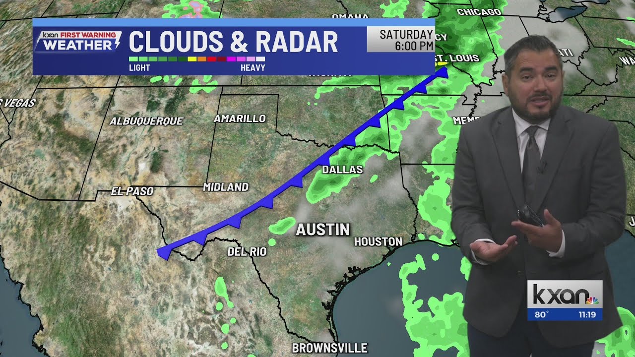 Plenty of sunshine this week but a front on the way | Oct 13 KXAN ...