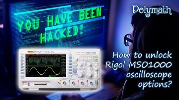 How to unlock Rigol MSO1000 oscilloscope options