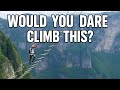 China S Most Dangerous Challenge Sky Ladder أخطر المغامرات في الصين 