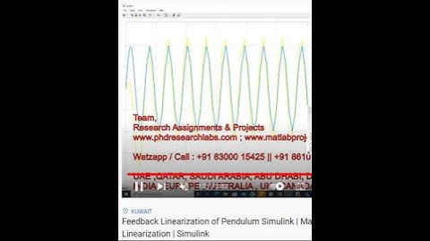 Feedback Linearization of Pendulum Simulink - Matlab - Pendulum - Feedback Linearization - Simulink