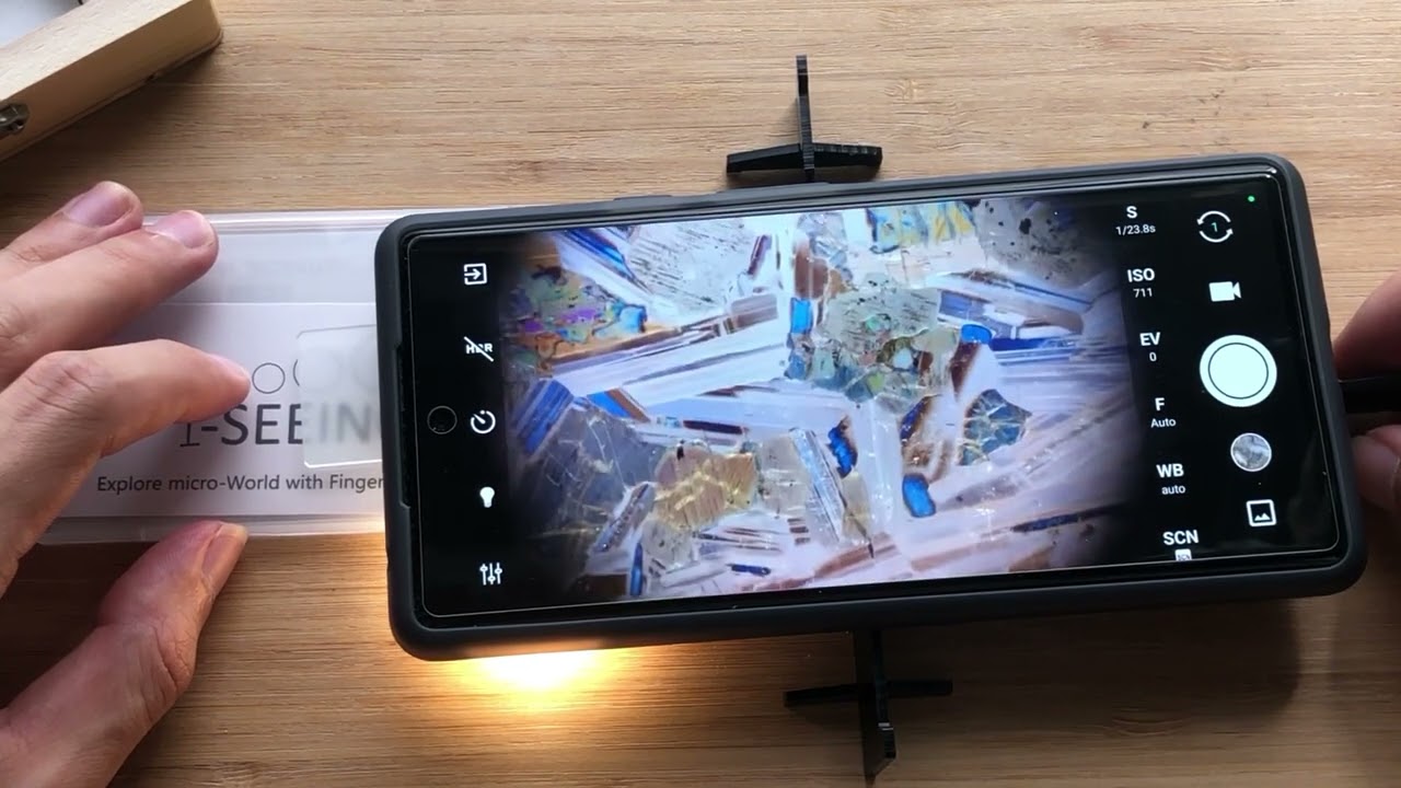 ミクロハンターキットX250P（スマホ用・高倍率偏光顕微鏡キット 