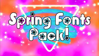 🌷☔️ Spring Fonts Pack! 🌷☔️ 🌷☔️ Spring Fonts Pack! 🌷☔️