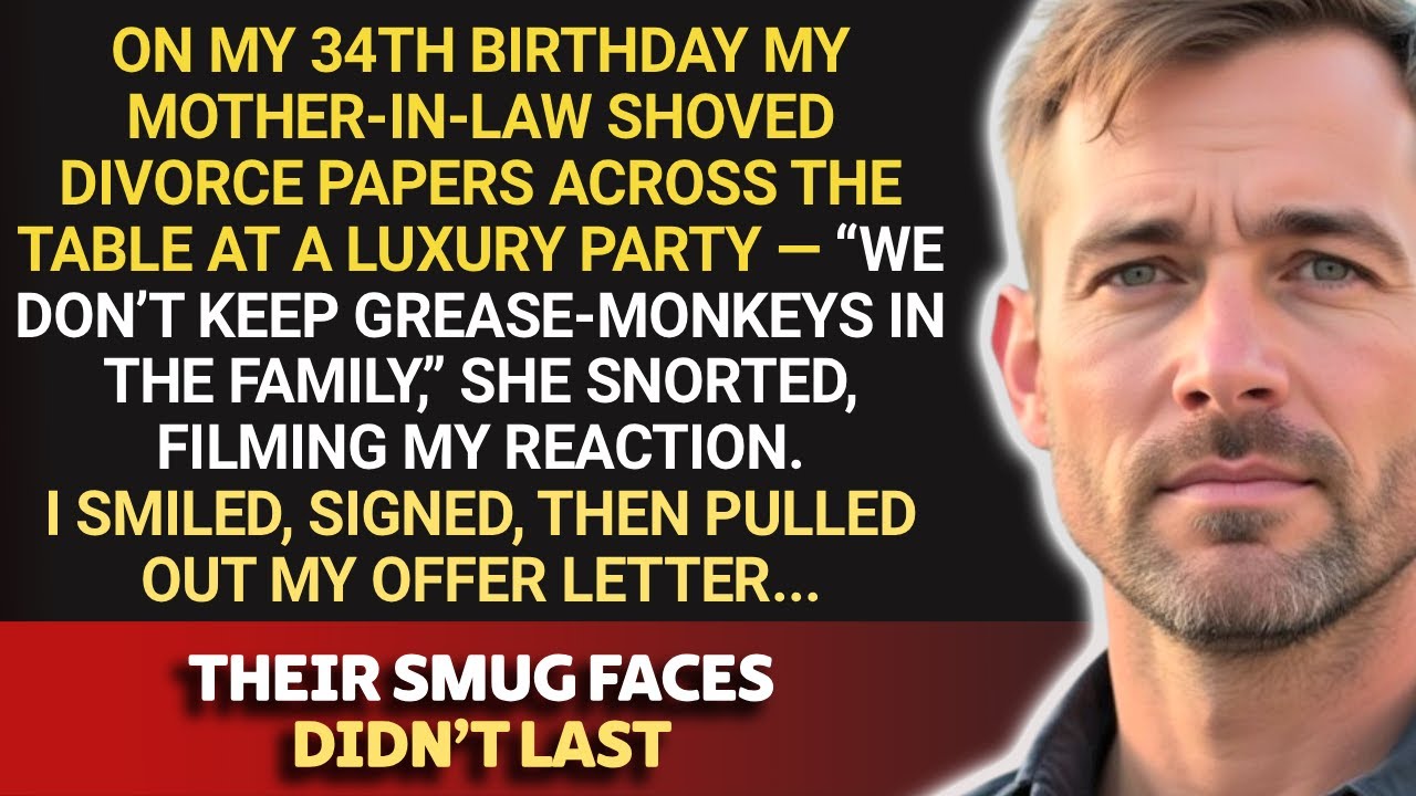 At the Luxury Birthday Party My MIL Handed Me DIVORCE papers — What I Did Next SHOCKED Them